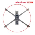Commercio all'ingrosso da 7 pollici 315mm in fibra di carbonio Quadcopter Kit telaio da 5.5mm per l'apice FPV Freestyle RC modelli di Drone da corsa